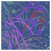 Feuerwerk 4. Juli farbenfrohe Sommermuster Stoff (Nahaufnahme)