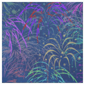 Feuerwerk 4. Juli farbenfrohe Sommermuster Stoff (Muster)