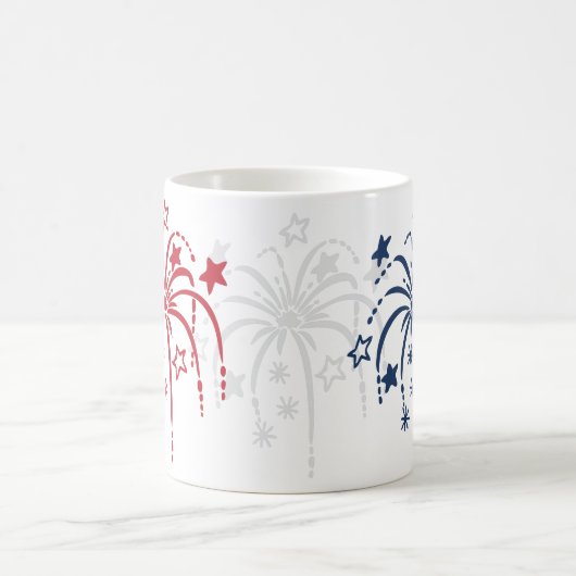 Feuerwerk 4. Juli Kaffeepause Tasse (Mittel)