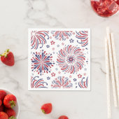 Feuerwerk 4. Juli Napkins Serviette (Beispiel)
