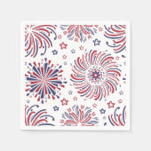 Feuerwerk 4. Juli Napkins Serviette (Vorderseite)