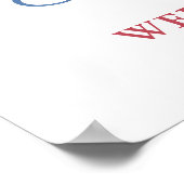 Feuerwerk 4. Juli Paare Polterabend Willkommen Poster (Ecke)