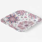 Feuerwerk 4. Juli Papierplatte Pappteller (Gewinkelt)