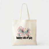 Feuerwerk 4. Juli Stars Doodles Tragetasche (Vorne)