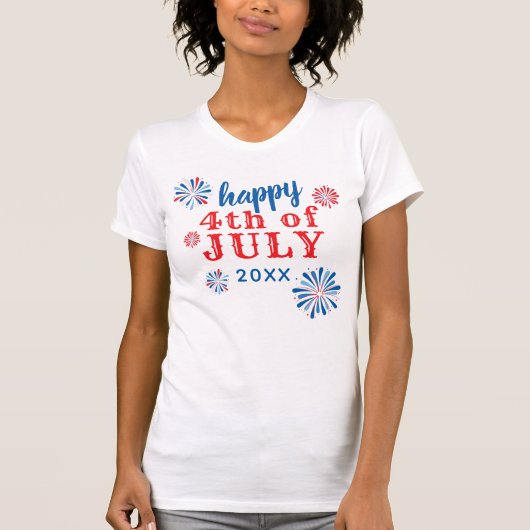 Feuerwerk 4. Juli T-Shirt (Vorderseite)