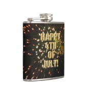 Feuerwerk 4. Juli umhüllter Kolben Flachmann (Rechts)