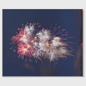 Feuerwerk 4. Juli Unabhängigkeitstag Geschenkpapier (Flach)