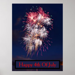 Feuerwerk 4. Juli Unabhängigkeitstag Poster