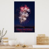 Feuerwerk 4. Juli Unabhängigkeitstag Poster (Küche)