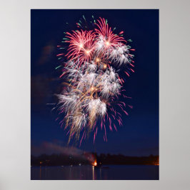 Feuerwerk 4. Juli Unabhängigkeitstag Poster