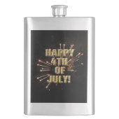 Feuerwerk 5 4. Juli Edelstahlkolben Flachmann (Vorderseite)