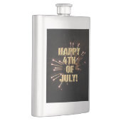 Feuerwerk 5 4. Juli Edelstahlkolben Flachmann (Rechts)