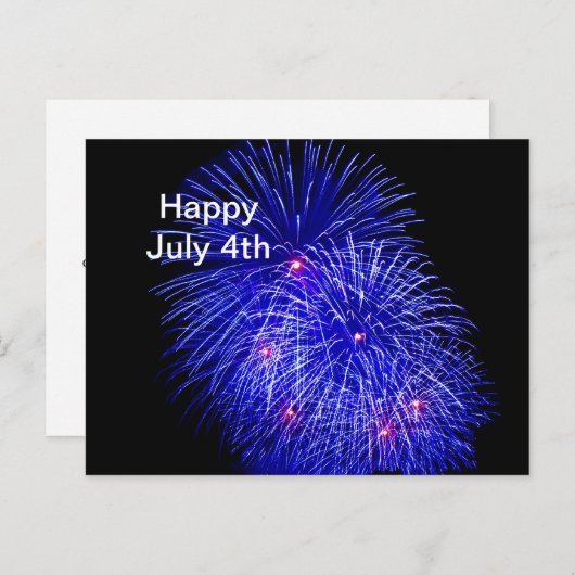 Feuerwerk 5. Juli 4. Postkarte (Vorne/Hinten)