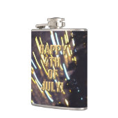 Feuerwerk 6 4. Juli umhüllter Kolben Flachmann (Links)