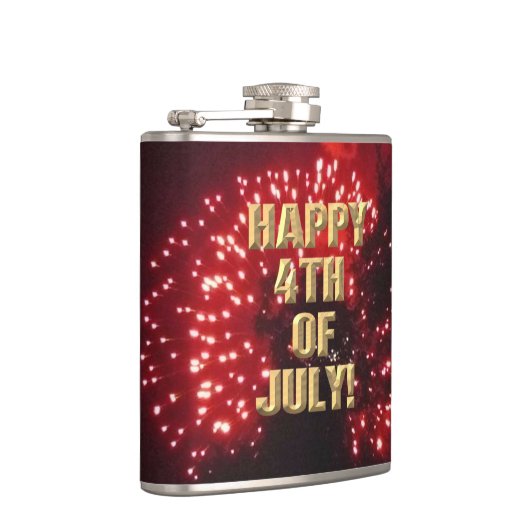 Feuerwerk 7 4. Juli umhüllter Kolben Flachmann (Rechts)