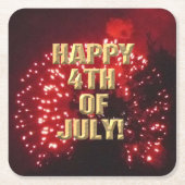 Feuerwerk 7. 4. Juli Untersetzer (Vorderseite)