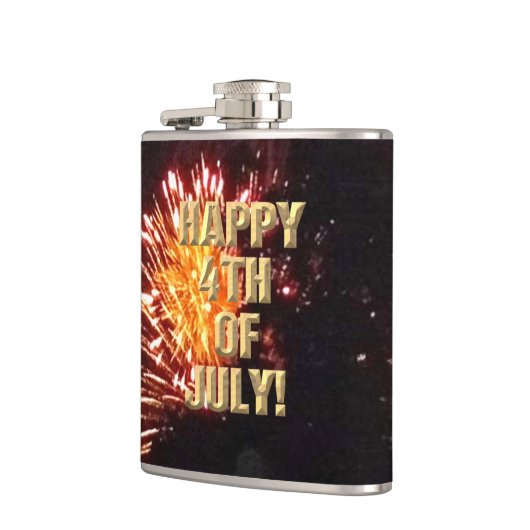 Feuerwerk 8 4. Juli umhüllter Kolben Flachmann (Links)