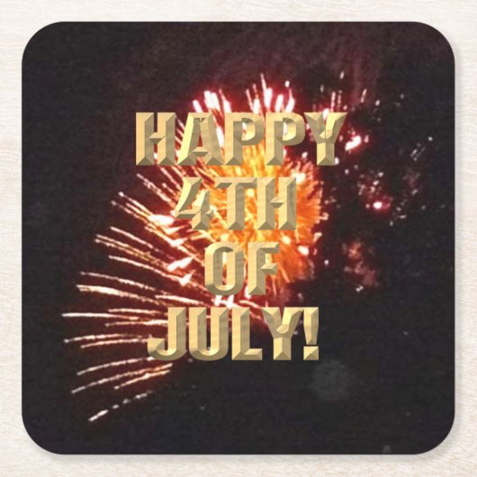 Feuerwerk 8 4. Juli Untersetzer Papier (Vorderseite)