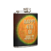 Feuerwerk 9 4. Juli umhüllter Kolben Flachmann (Rechts)