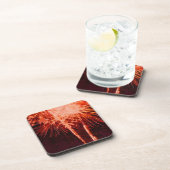 Feuerwerk Abstrakter Impressionismus Untersetzer (Rechte Seite)