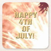 Feuerwerk am 12. 4. Juli Untersetzer (Vorderseite)