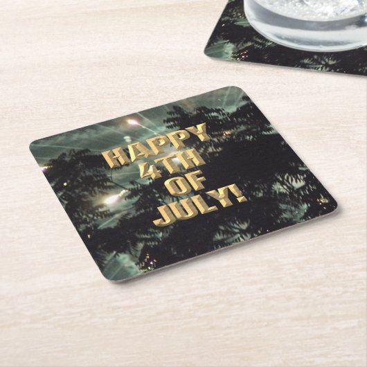 Feuerwerk am 13. Juli Untersetzer (angewinkelt)