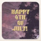 Feuerwerk am 16. 4. Juli Untersetzer (Vorderseite)