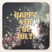 Feuerwerk am 18. 4. Juli Untersetzer (Vorderseite)