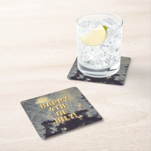 Feuerwerk am 19. 4. Juli Untersetzer (Vor Ort)