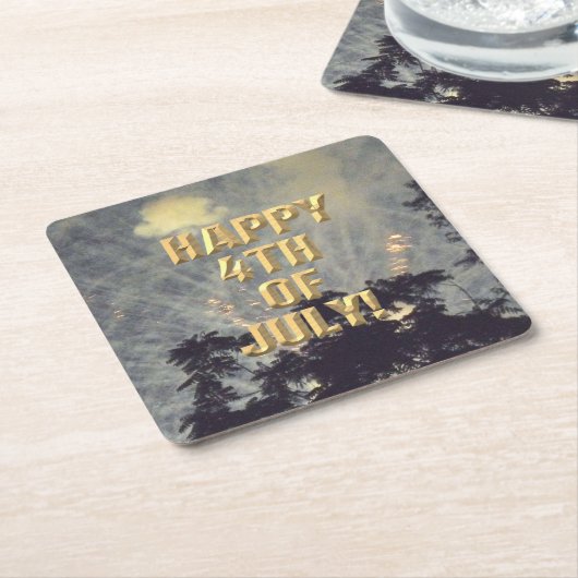 Feuerwerk am 19. 4. Juli Untersetzer (angewinkelt)