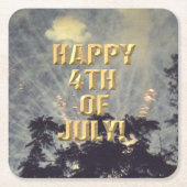 Feuerwerk am 19. 4. Juli Untersetzer (Vorderseite)