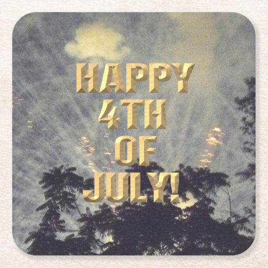 Feuerwerk am 19. 4. Juli Untersetzer (Vorderseite)