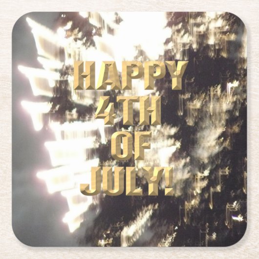 Feuerwerk am 24. Juli Untersetzer (Vorderseite)