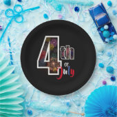 Feuerwerk am 4. Juli Pappteller (Party)