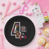 Feuerwerk am 4. Juli Pappteller (Party)