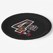 Feuerwerk am 4. Juli Pappteller (Schrägansicht)