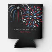Feuerwerk am 4. Juli Personalisiert Dosenkühler (Vorderseite)