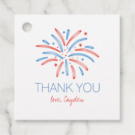 Feuerwerk Amerikanische Unabhängigkeitstag Geburts Geschenkanhänger