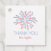 Feuerwerk Amerikanische Unabhängigkeitstag Geburts Geschenkanhänger (Vorderseite)