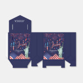 Feuerwerk Amerikanische Unabhängigkeitstag mit der Geschenkschachtel (Ungefaltet)