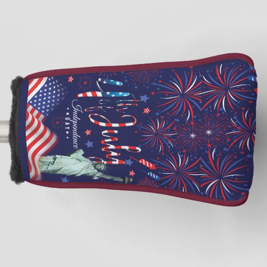 Feuerwerk Amerikanische Unabhängigkeitstag mit der Golf Headcover (Vorderseite)