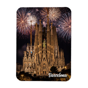 Feuerwerk an der Sagrada Família in Barcelona, Spa Magnet