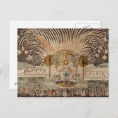 Feuerwerk-Anzeige am Platz Louis XV Postkarte (Vorne/Hinten)