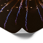 Feuerwerk-Anzeige auf der Savannah River Poster (Ecke)
