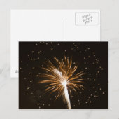 Feuerwerk-Anzeige auf der Savannah River Postkarte (Vorne/Hinten)