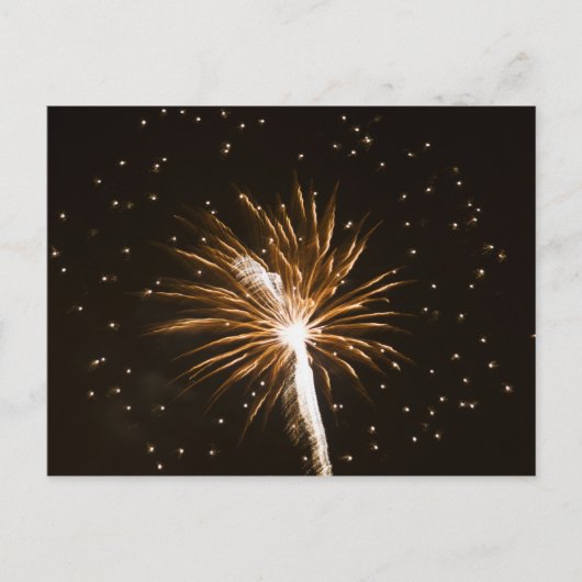 Feuerwerk-Anzeige auf der Savannah River Postkarte (Vorderseite)