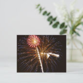 Feuerwerk-Anzeige auf der Savannah River Postkarte (Stehend Vorderseite)