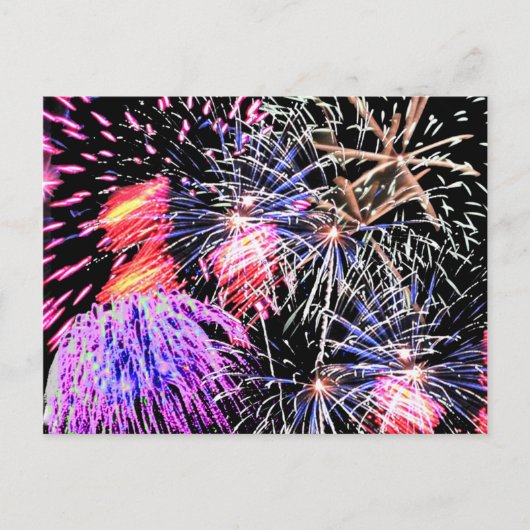 Feuerwerk-Anzeige, ZSSG Postkarte (Vorderseite)