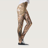 Feuerwerk aus funkelnd Gold Abstrakt Leggings (Rechts)