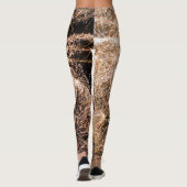 Feuerwerk aus funkelnd Gold Abstrakt Leggings (Rückseite)